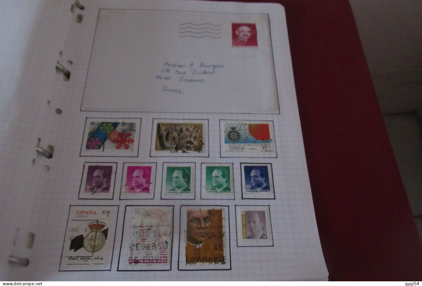 ESPAGNE  LOT TIMBRES et  LETTRES