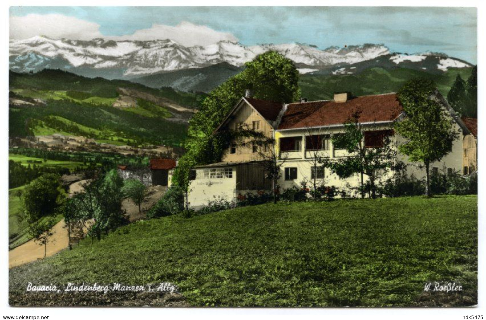 ALLEMAGNE : LINDENBERG MANZEN IM ALLGAU - ALPENGASTHOF PENSION, CAFE "BAVARIA" - Lindenberg I. Allg.