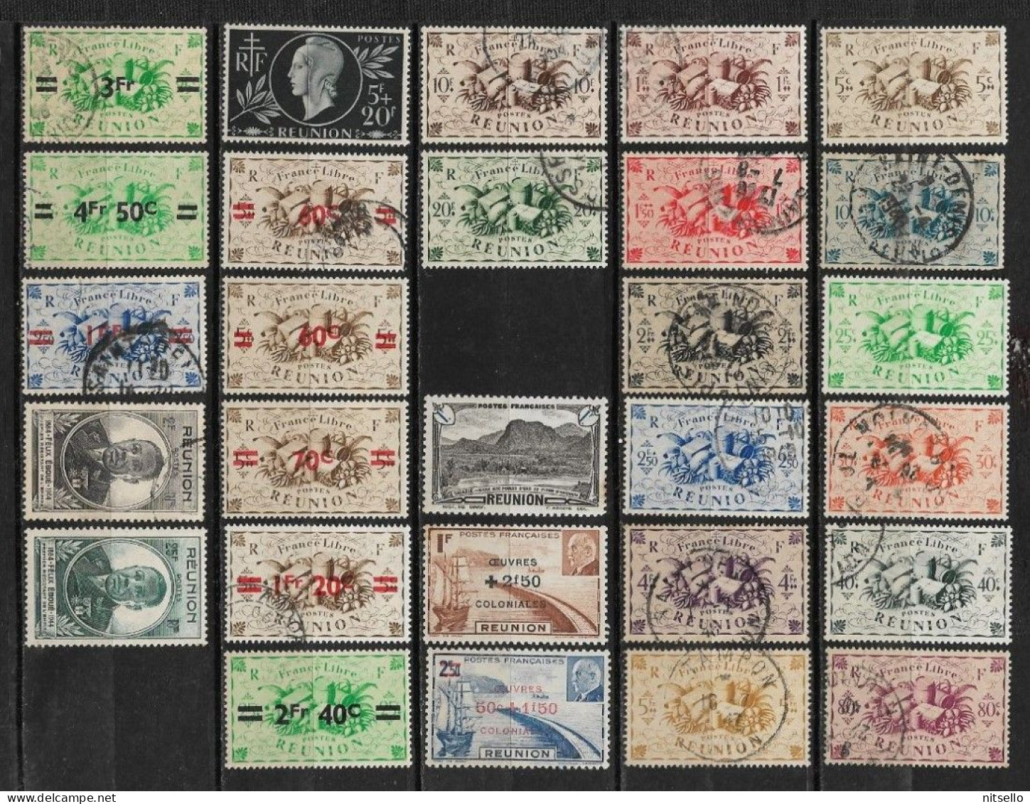 LOTE 1816  /// (C280)  REUNION  YVERT Nº 233/261  CATALG/COTE: 21€   ¡¡¡¡ LIQUIDACION - JE LIQUIDE - LIQUIDATION !!!! - Used Stamps