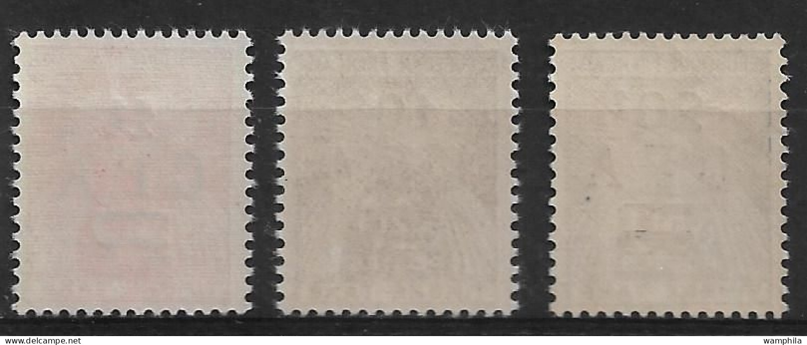 Réunion 1949/50 Taxe N°45/47** Cote 37€ - Portomarken