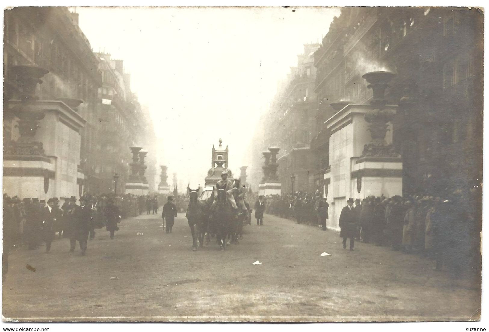 CARTE PHOTO - Transfert Du Coeur De Gambetta Au Panthéon - VENTE DIRECTE X - Funeral