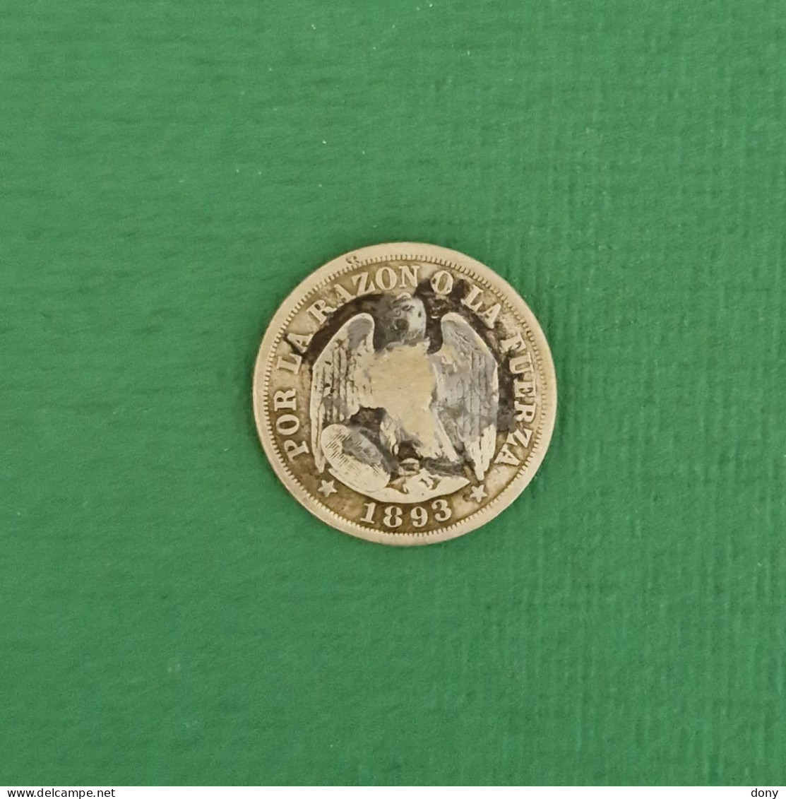 Moneda 20 Cents, Centavos De Plata 1893 República De Chile. - Chile
