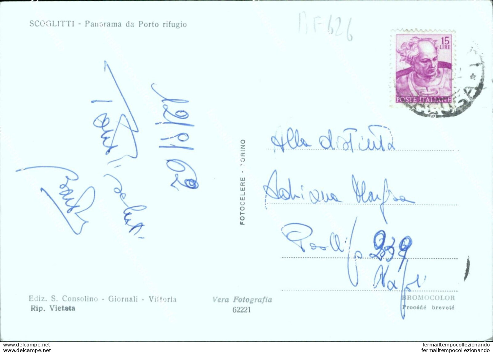 Bf626 Cartolina Scoglitti Panorama Da Porto Rifugio Provincia Di Ragusa - Ragusa