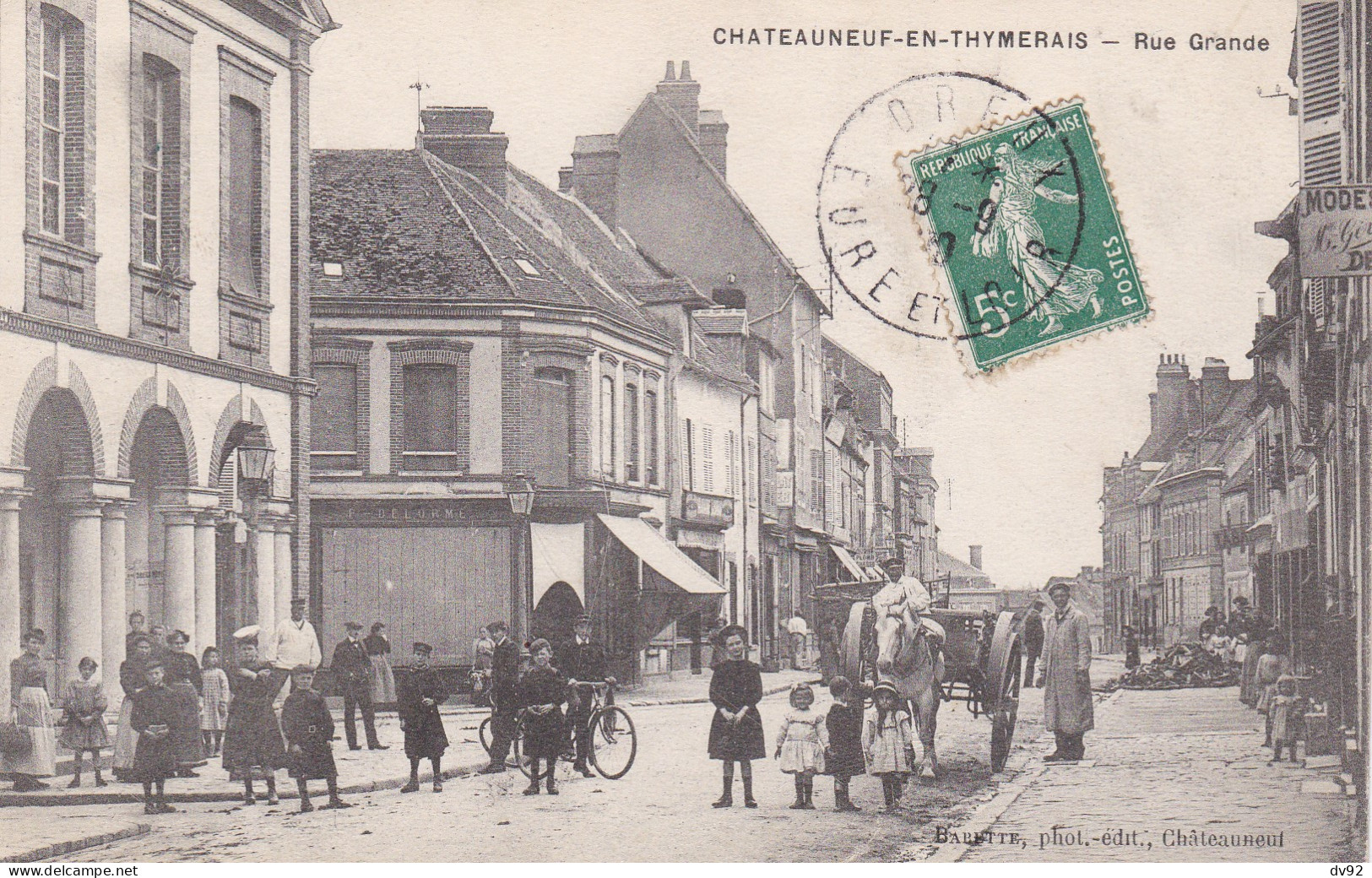 EURE ET LOIR CHATEAUNEUF EN THYMERAIS RUE GRANDE - Châteauneuf