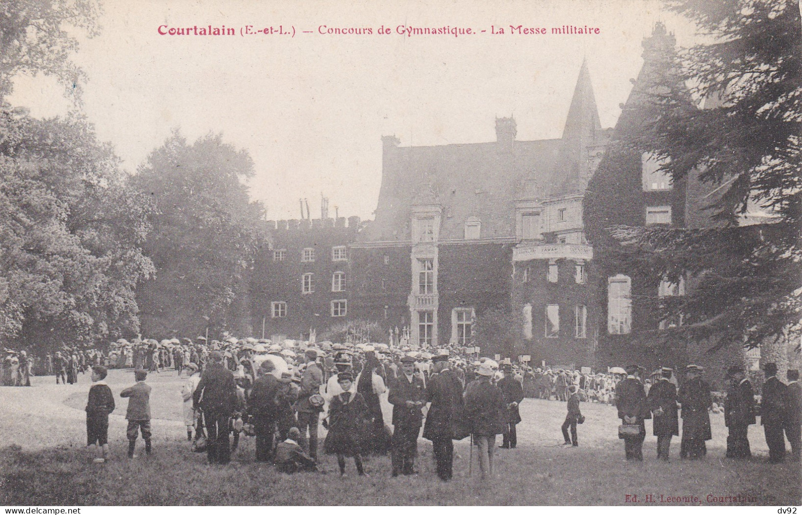 EURE ET LOIR COURTALAIN CONCOURS DE GYMNASTIQUE LA MESSE MILITAIRE - Courtalain