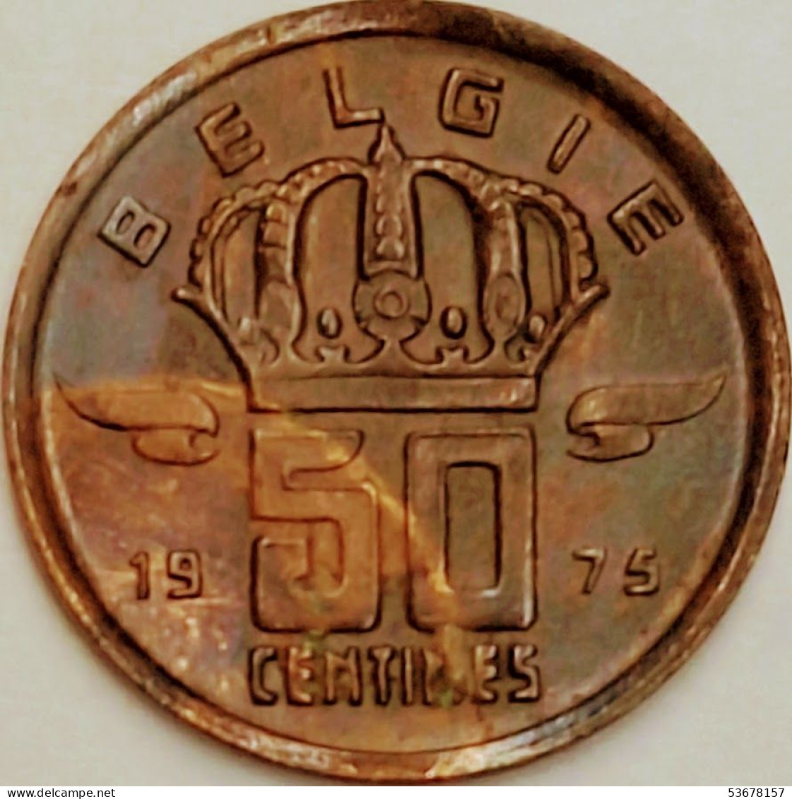 Belgium - 50 Centimes 1975, KM# 149.1 (#3100) - 50 Cent