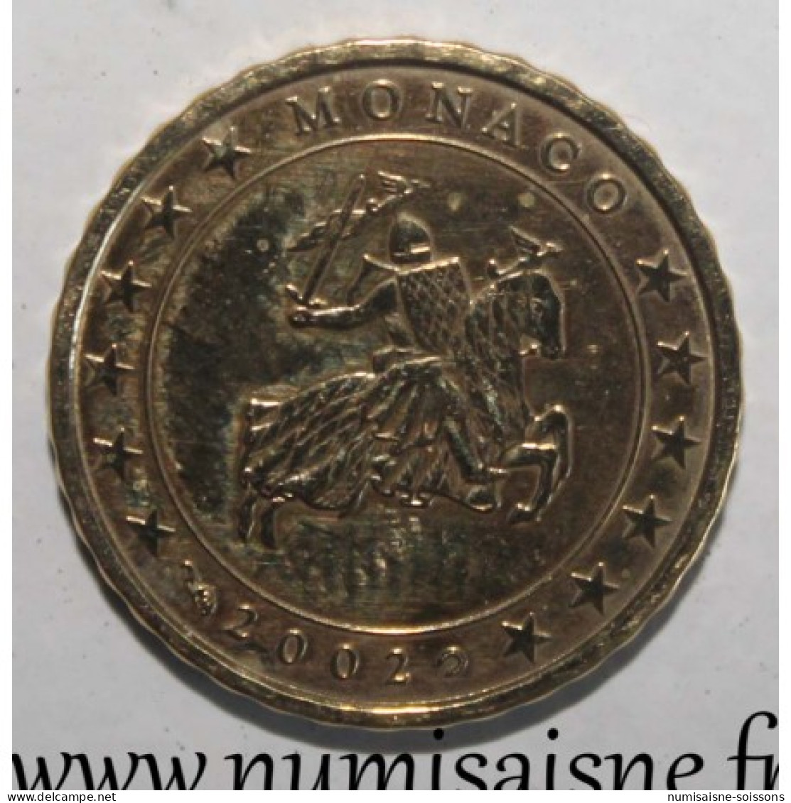 MONACO - KM 170 - 10 CENT 2002 - CHEVALIER GRIMALDI - SPL - Monaco