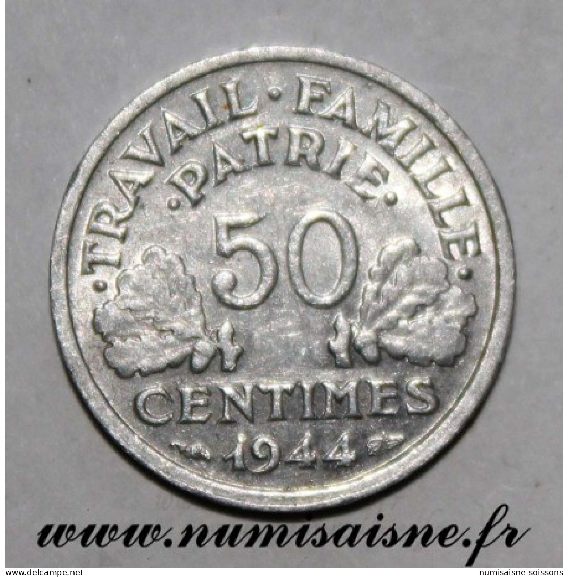 GADOURY 425 - 50 CENTIMES 1944 C - Castelsarrasin - TYPE BAZOR - KM 914 - TTB/SUP - 50 Centimes