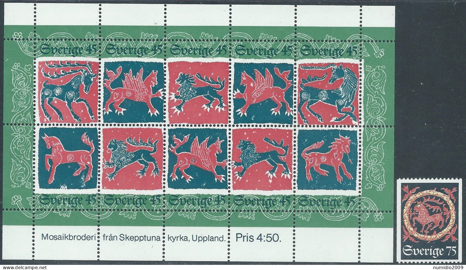 1974 SVEZIA FOGLIETTO NATALE MNH ** - F2 - Blocks & Kleinbögen