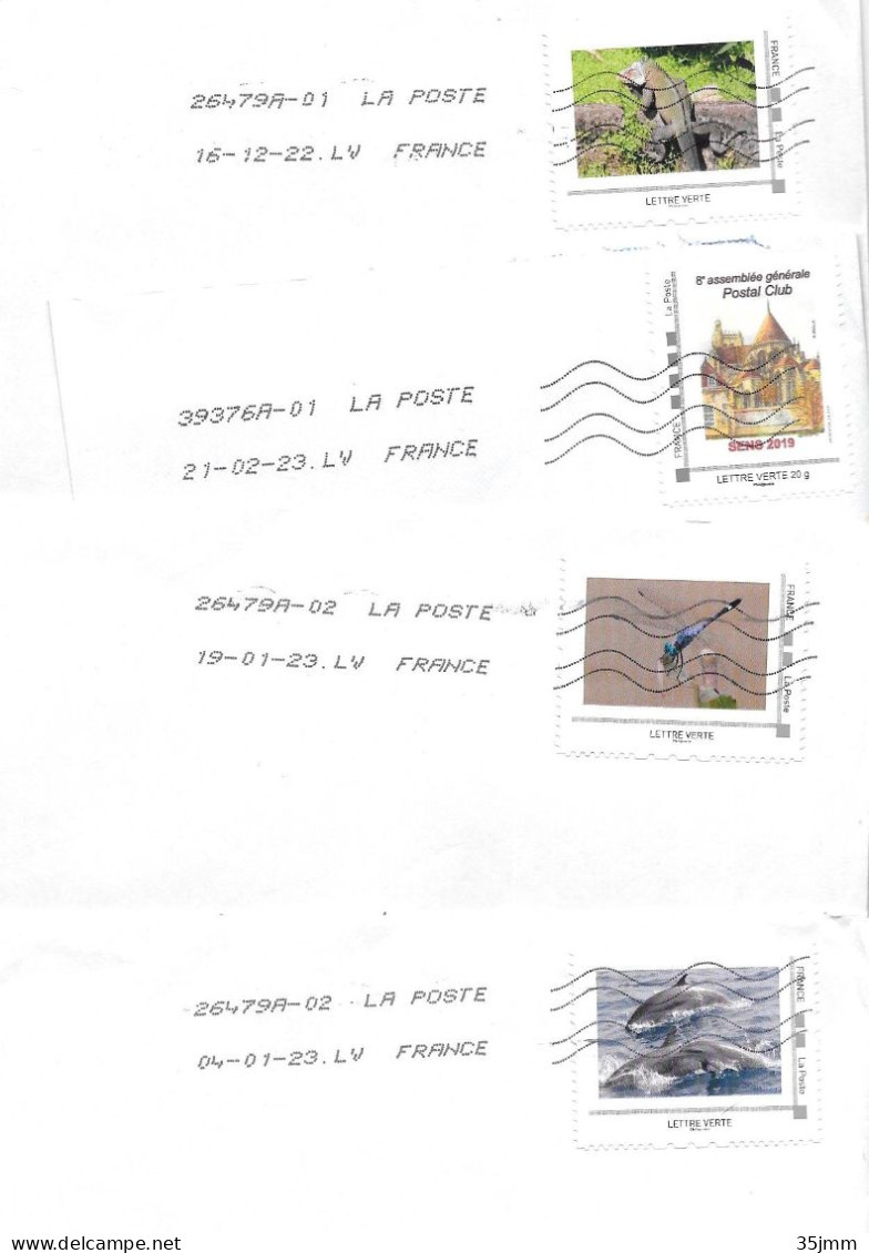 Lot De 11 Lettres Et 3 Fragments Mon Timbre à Moi - Covers & Documents