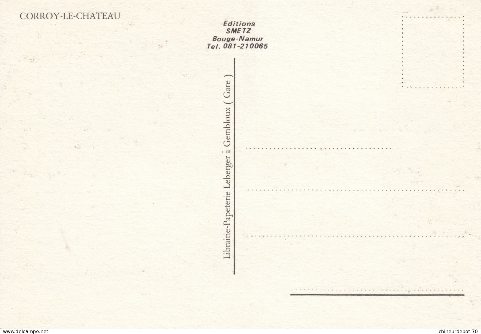 CORROY LE CHATEAU FORTERESSE FEODALE - Gembloux