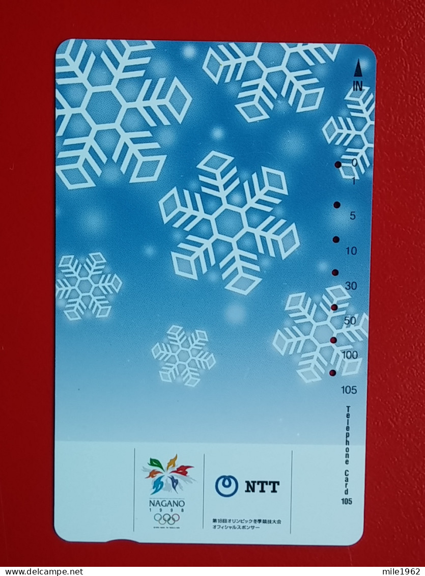 T-79 - JAPAN -JAPON, NIPON, TELECARD, PHONECARD NTT JP-231-230  Snow-Flakes - Japan