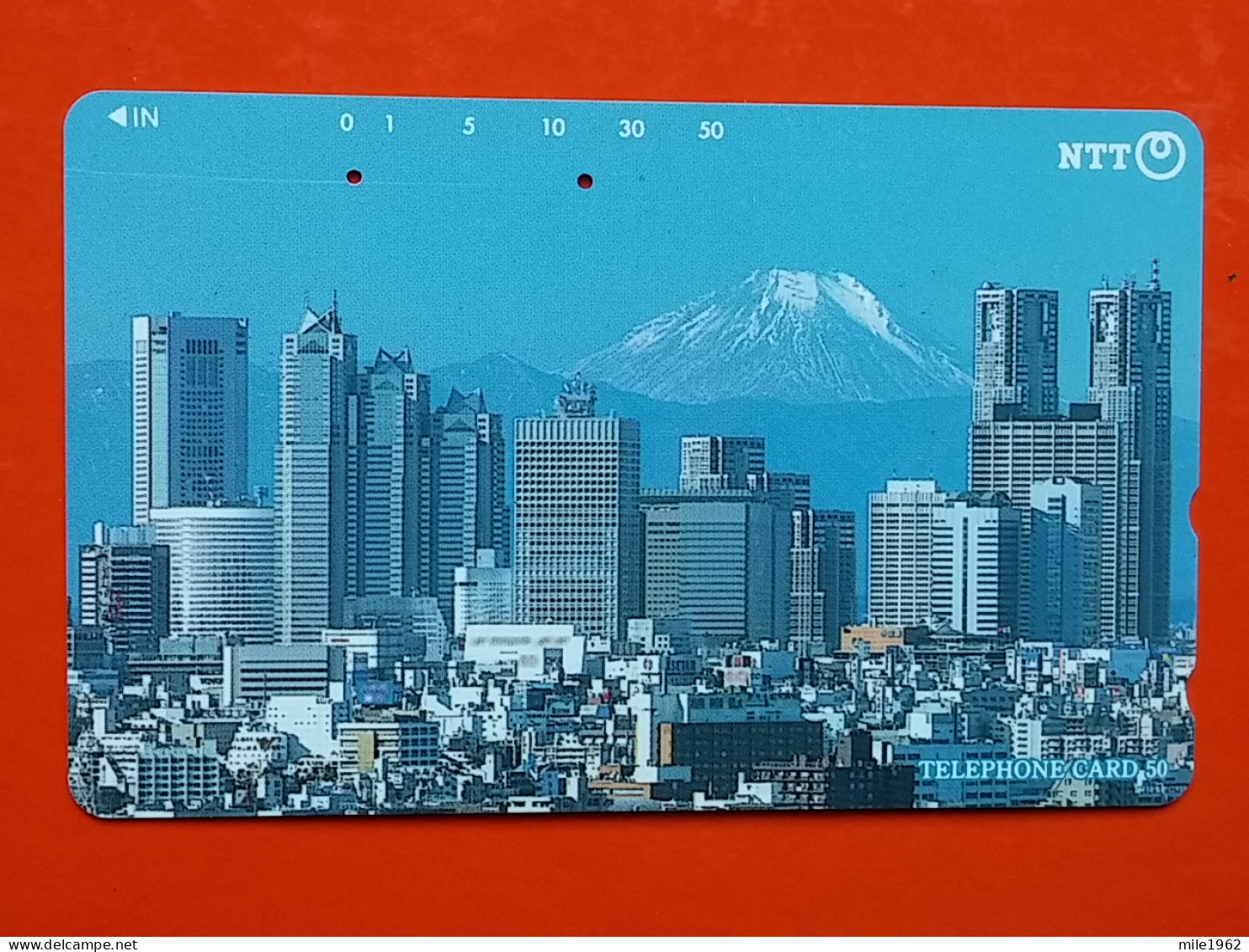 T-79 - JAPAN -JAPON, NIPON, TELECARD, PHONECARD NTT JP-231-240 Shinjuku And Mt. Fuji - Japan