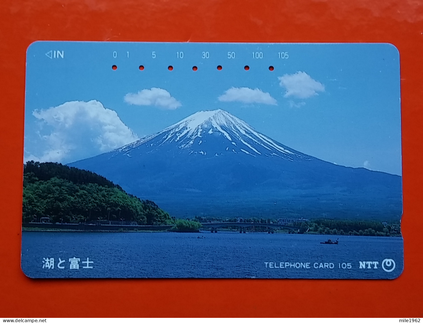 T-80 - JAPAN -JAPON, NIPON, TELECARD, PHONECARD NTT JP-251-024 Lake And Mt. Fuji - Japón