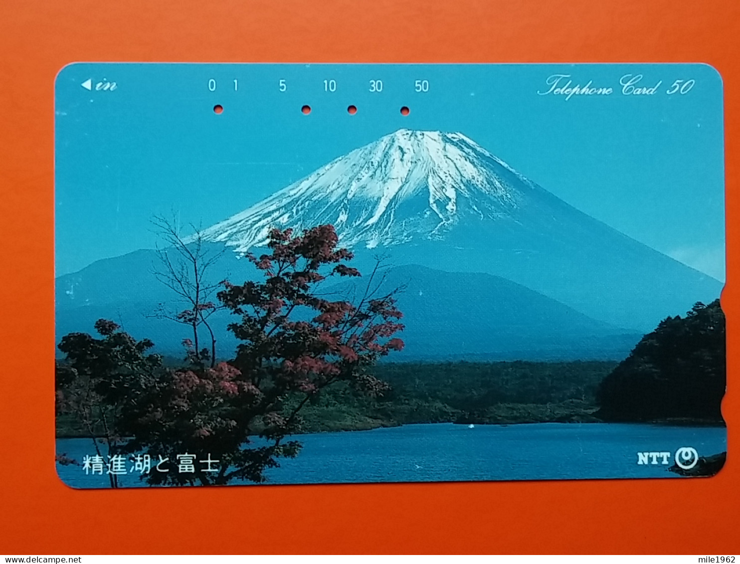 T-80 - JAPAN -JAPON, NIPON, TELECARD, PHONECARD NTT JP-251-044  Mt Fuji In Autumn - Japan