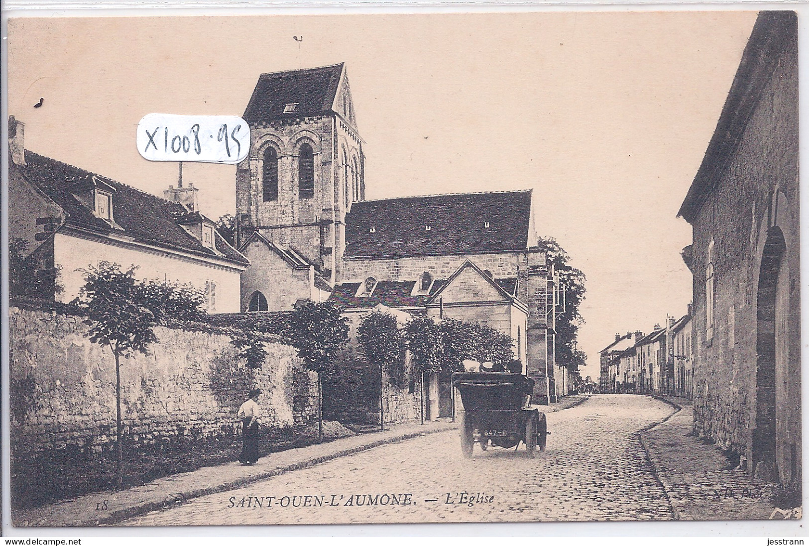 SAINT-OUEN-L AUMONE- L EGLISE- UNE AUTOMOBILE - Saint-Ouen-l'Aumône