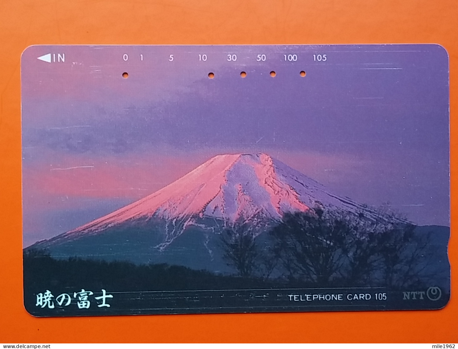 T-81- JAPAN -JAPON, NIPON, TELECARD, PHONECARD NTT JP-251-129 Mt. Fuji At Daybreak - Japan