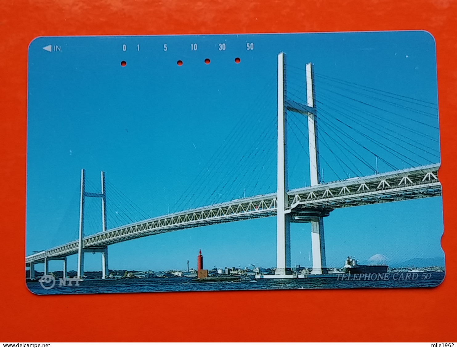 T-81- JAPAN -JAPON, NIPON, TELECARD, PHONECARD NTT JP-251-134 Yokohama Bay Bridge And Blue Sky - Japan