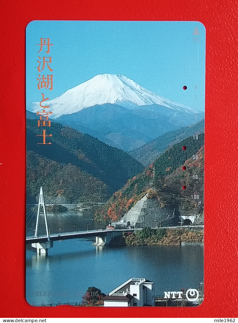 T-81- JAPAN -JAPON, NIPON, TELECARD, PHONECARD NTT JP- 251-187  Landscape With Fuji - Japan