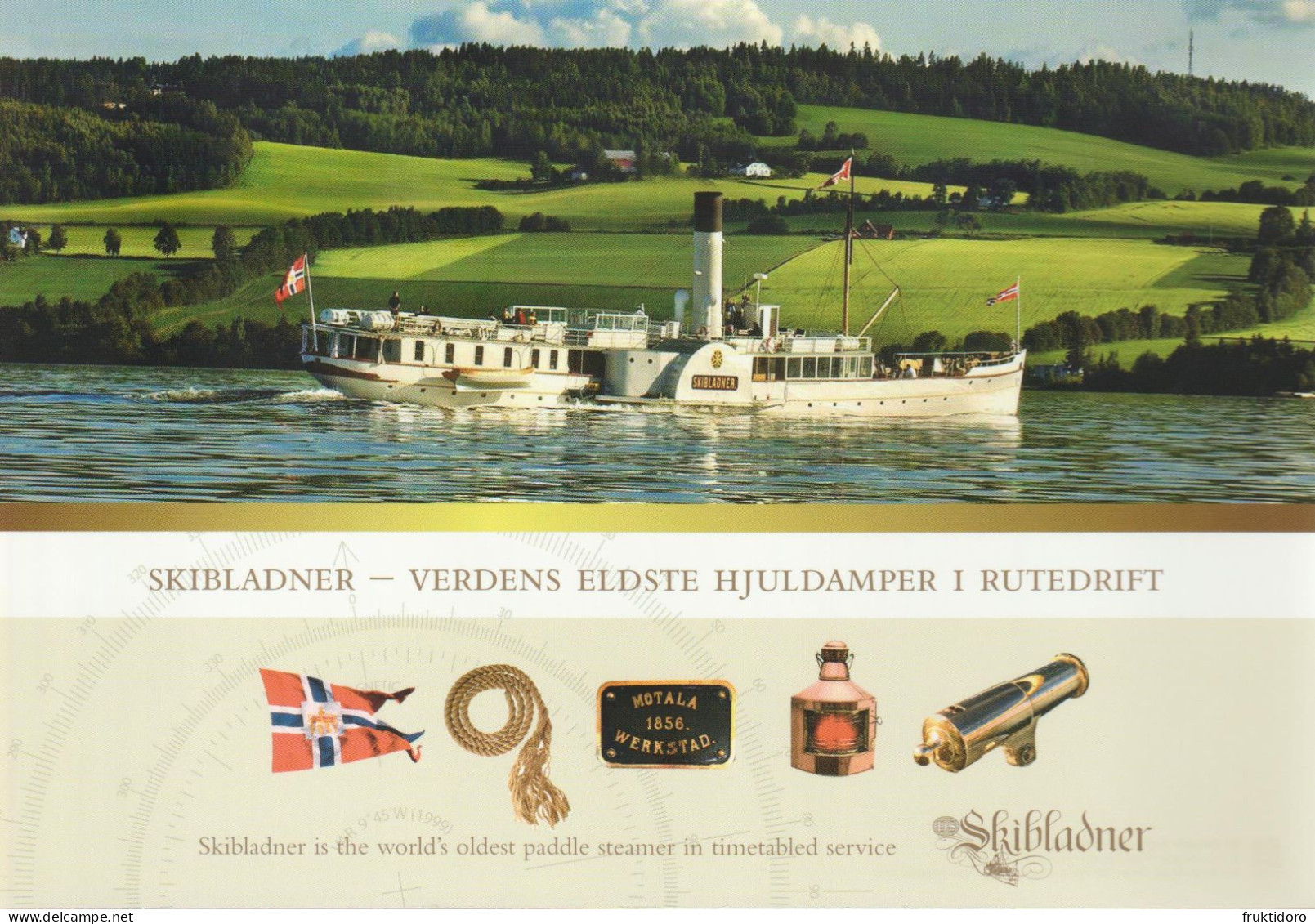 Norway Exhibition Postal Stationery 2008 Steamboat 'Skibladner' - Postal Stationery
