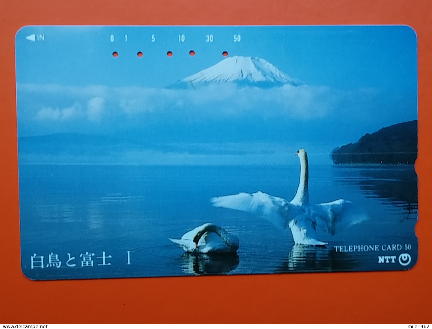 T-82- JAPAN -JAPON, NIPON, TELECARD, PHONECARD NTT JP- 251-249 Swans And Mt. Fuji, Swan - Japan