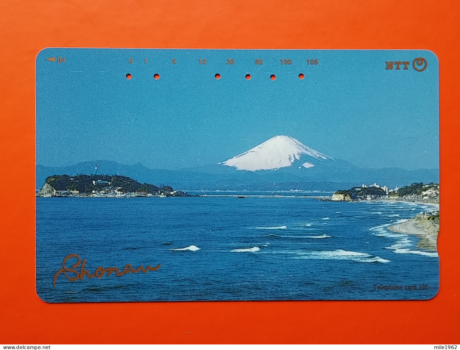 T-83- JAPAN -JAPON, NIPON, TELECARD, PHONECARD NTT JP- 251-324 Shonan - Mt. Fuji In Distance - Japan