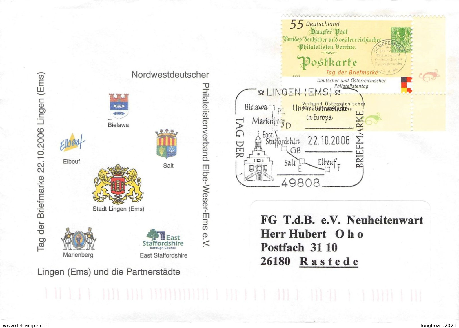 BR DEUTSCHLAND - KLEINE SAMMLUNG BRIEFE UM 2006 / 4084 - Storia Postale