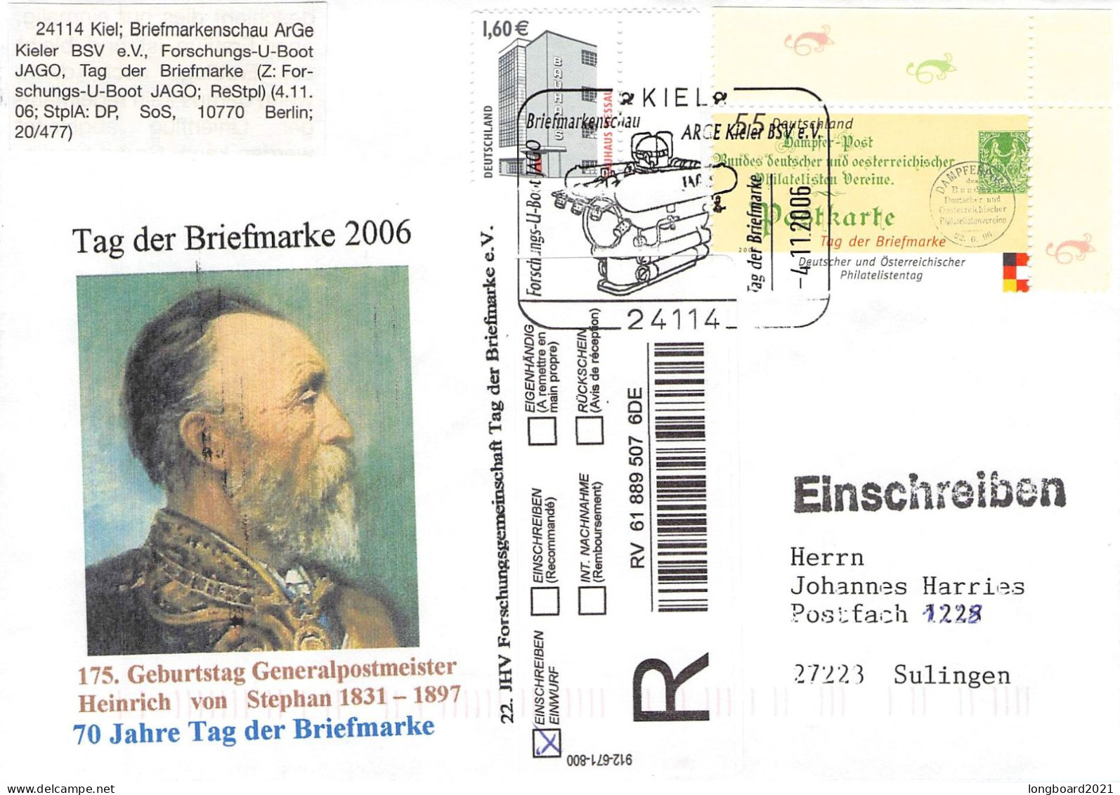 BR DEUTSCHLAND - KLEINE SAMMLUNG BRIEFE UM 2006 / 4084