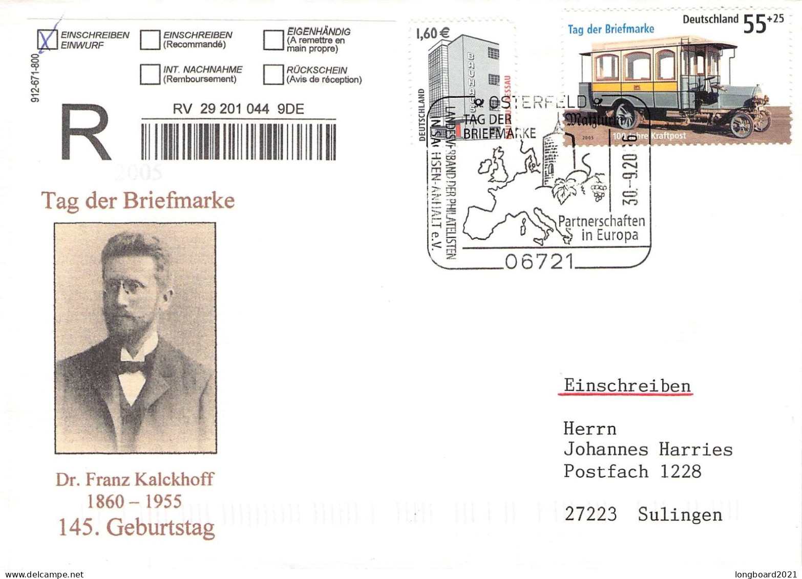 BR DEUTSCHLAND - KLEINE SAMMLUNG BRIEFE UM 2006 / 4084