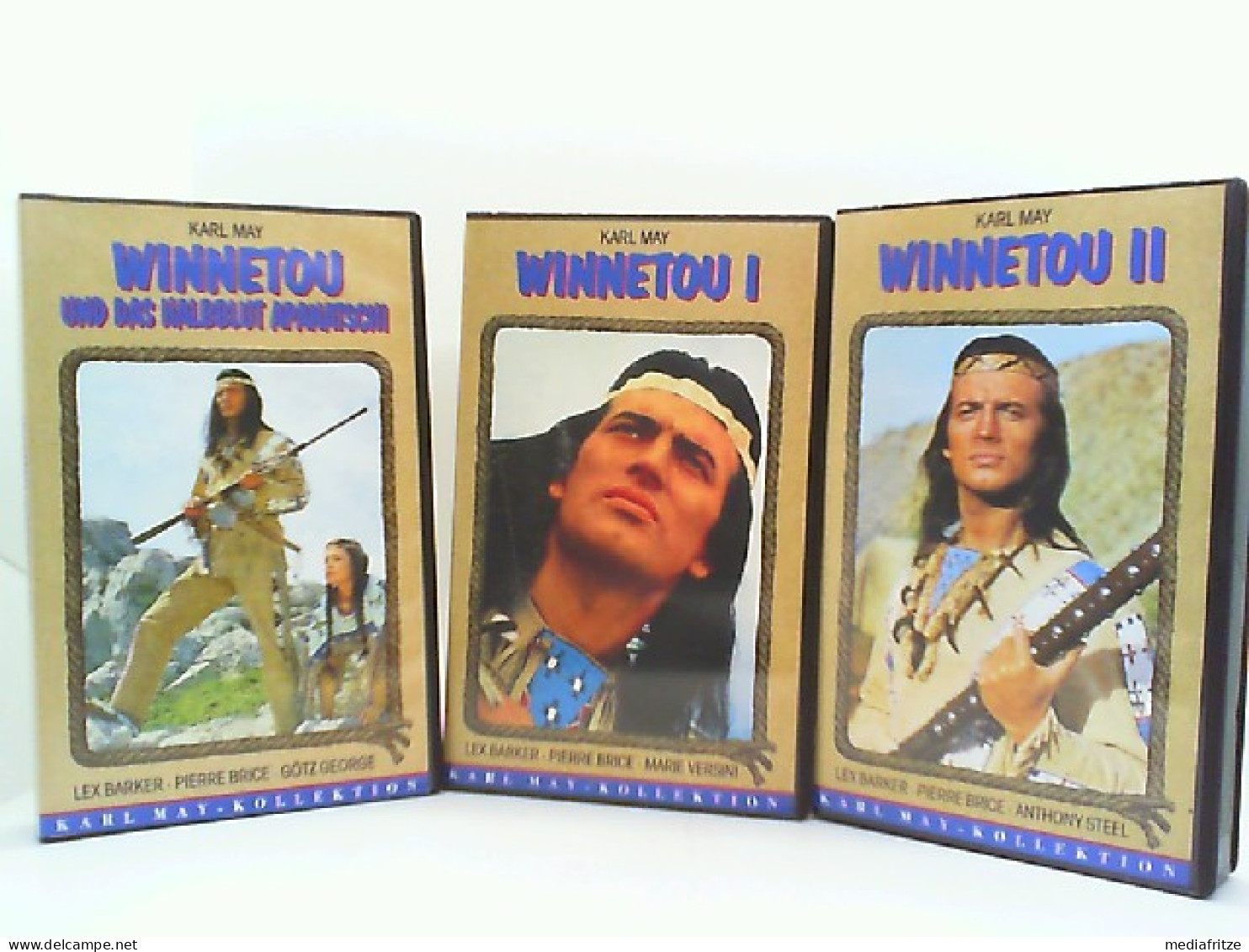 Winnetou I-II, Winnetou Und Das Halbblut Apanatschi, Old Surehand, Der Schatz Im Silbersee [VHS] - Altri & Non Classificati