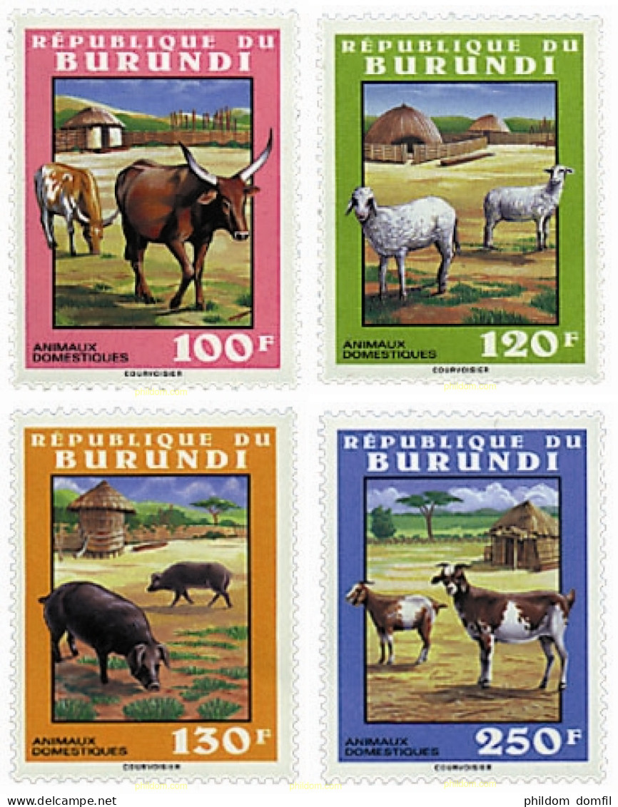 29800 MNH BURUNDI 1993 FAUNA DOMESTICA - Ungebraucht