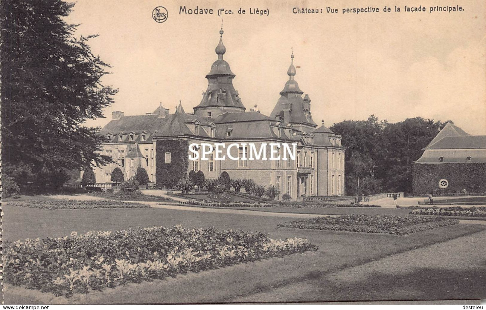 Château : Vue Perspective De La Façade Principale - Modave - Modave