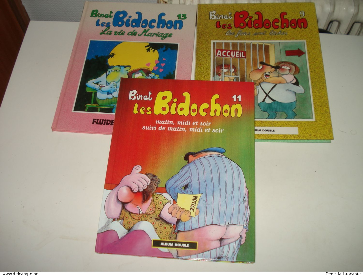 C38 / Lot " Bidochon " 3 BDs 5 Titres - 1 E.O Album Simple + 2 Re Album Double - Bidochon, Les