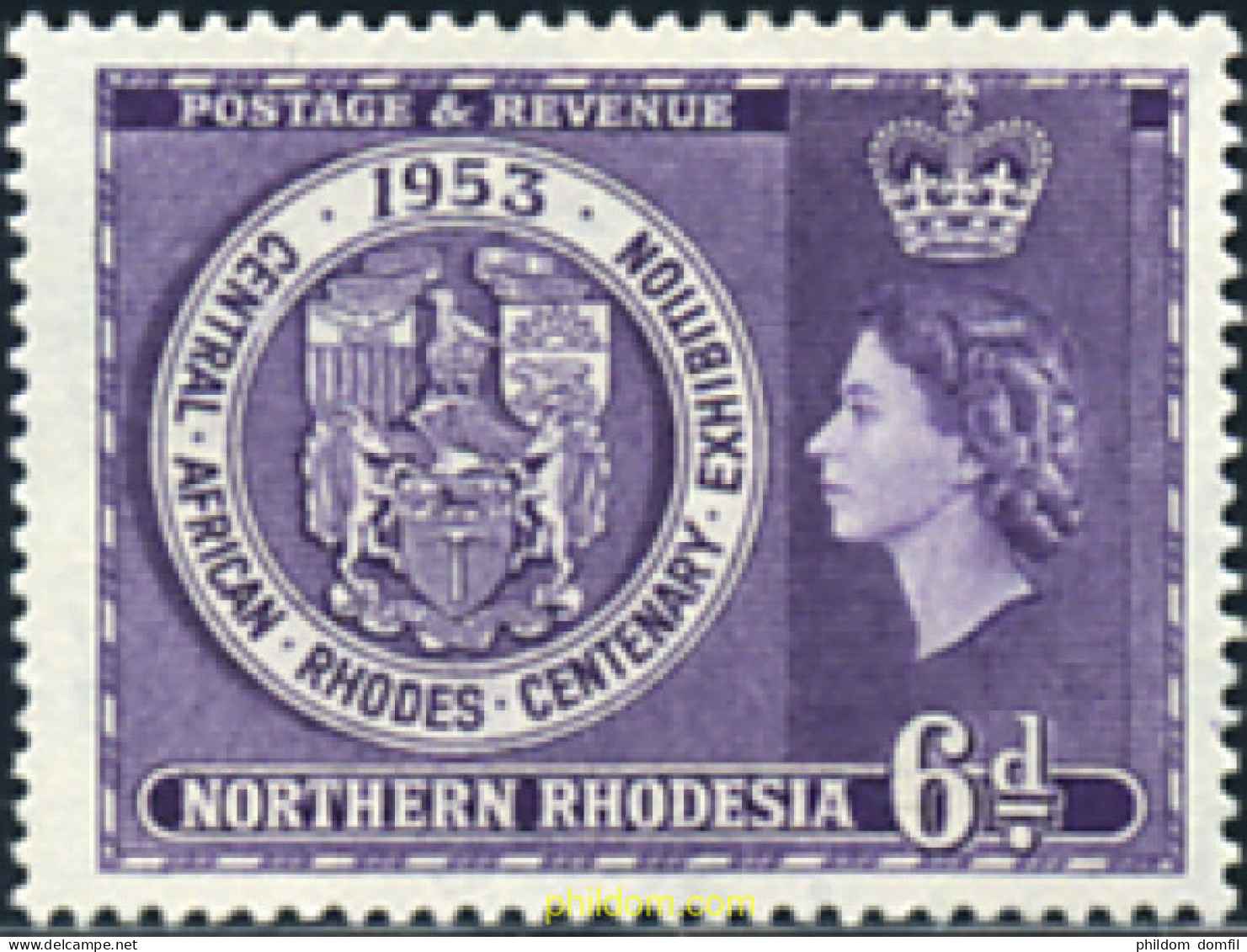 355327 MNH RODESIA DEL NORTE 1953 ANIVERSARIO - Rodesia Del Norte (...-1963)