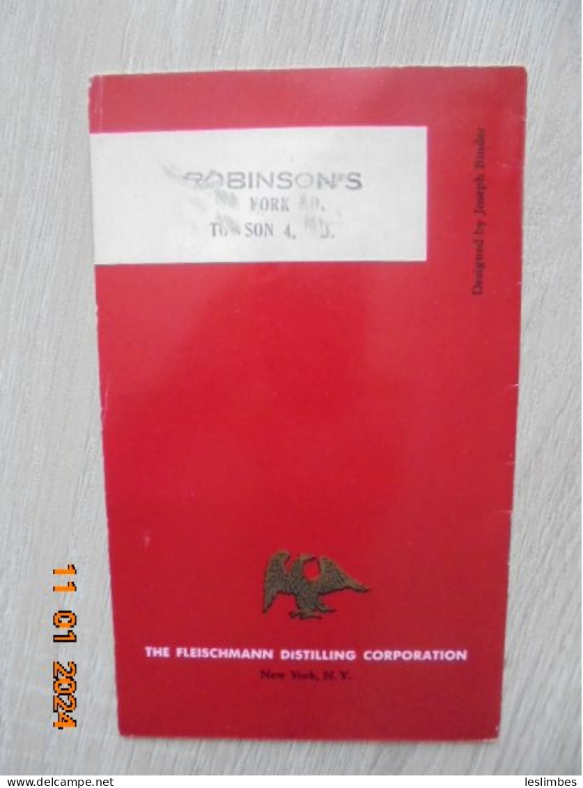 Fleischmann's Mixer's Manual - Nordamerika