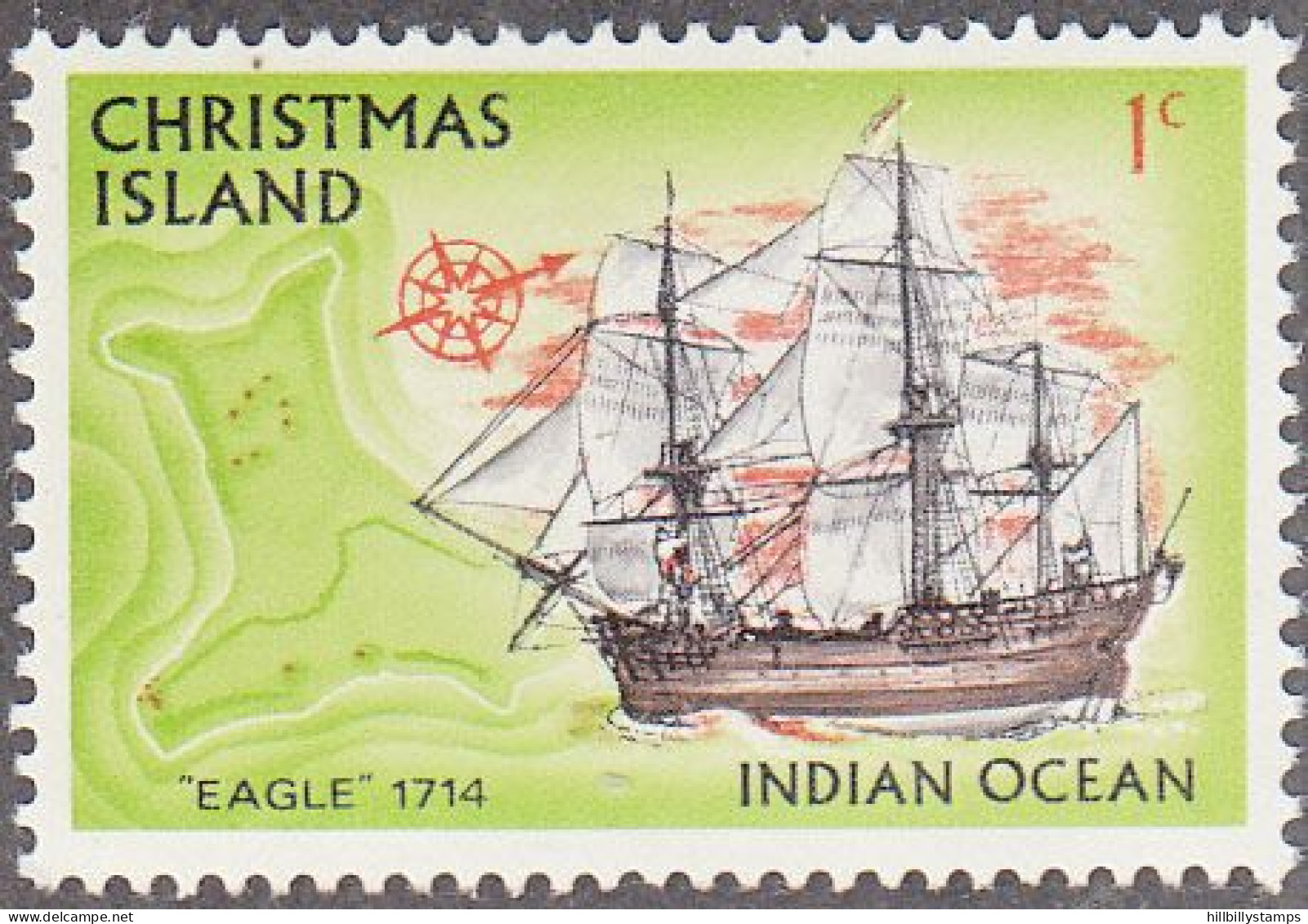 CHRISTMAS  ISLANDS  SCOTT NO 39   MNH   YEAR 1972 - Christmas Island