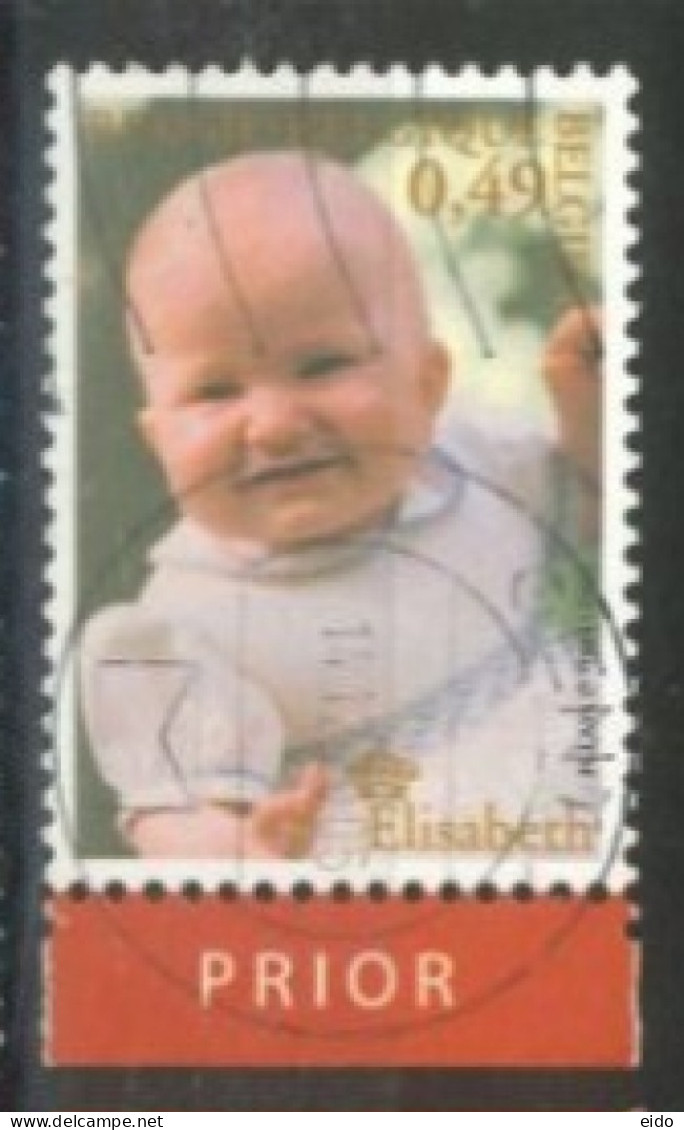 BELGIUM  - 2002, ELISABETH STAMP, USED. - 1894-1896 Tentoonstellingen