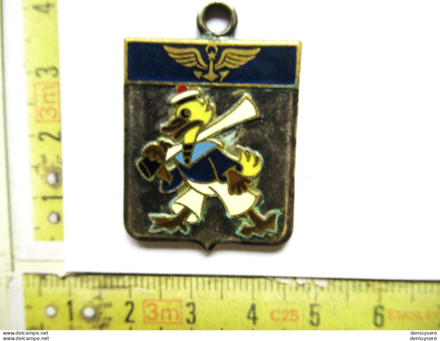 4029 10-5- MEDAILLE - Naval Air Badge FLOTTIELJE 12F Crusader Marine 1980/1990s Emaille ORIGINELE BADGE - Luftwaffe