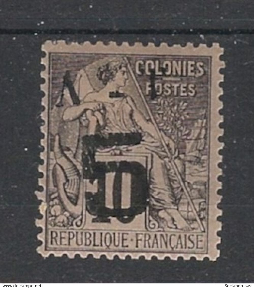 ANNAM ET TONKIN - 1888 - N°YT. 7 - Type Alphée Dubois 5 Sur 10c Noir - Neuf * / MH VF - Unused Stamps