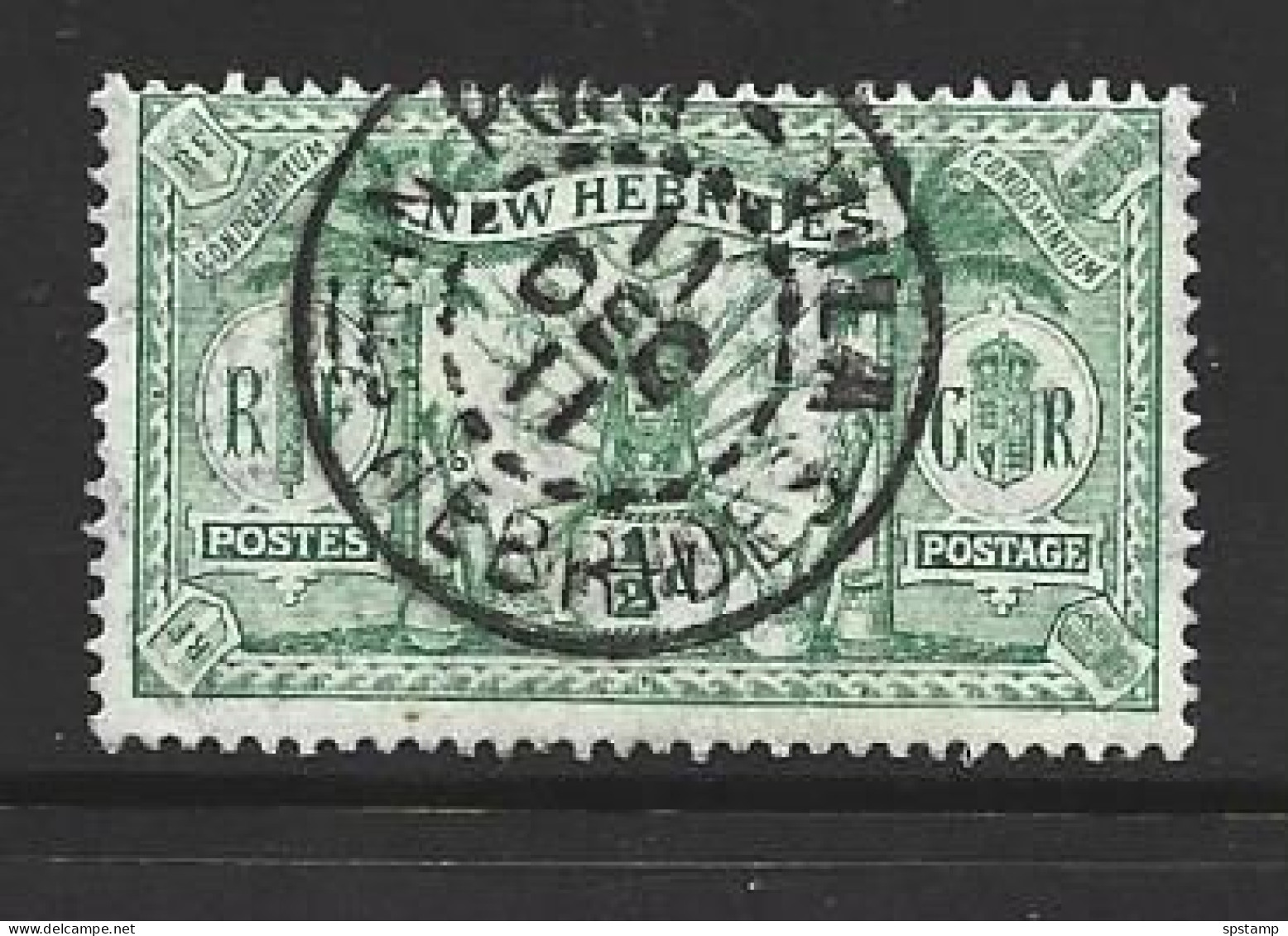 New Hebrides 1911 Definitives 1/2d Green FU , SOTN 1911 Cds - Gebraucht