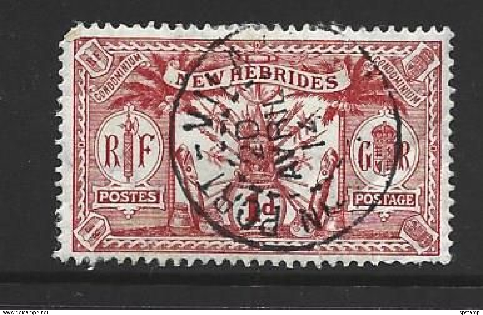 New Hebrides 1911 Definitives 1d Red GU , SOTN 1914 Cds - Gebraucht