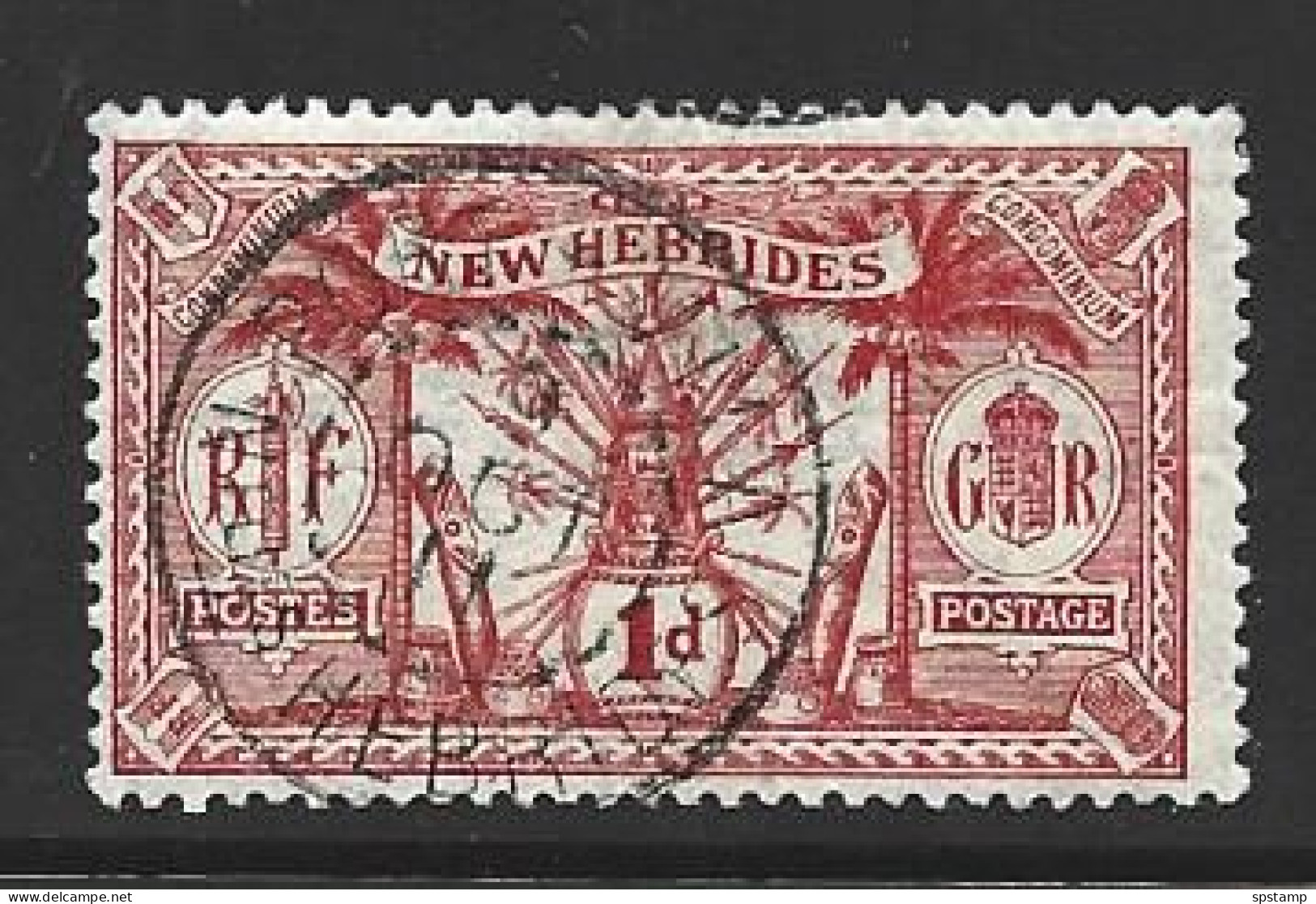 New Hebrides 1911 Definitives 1d Red FU , SOTN 1911 Cds - Usados