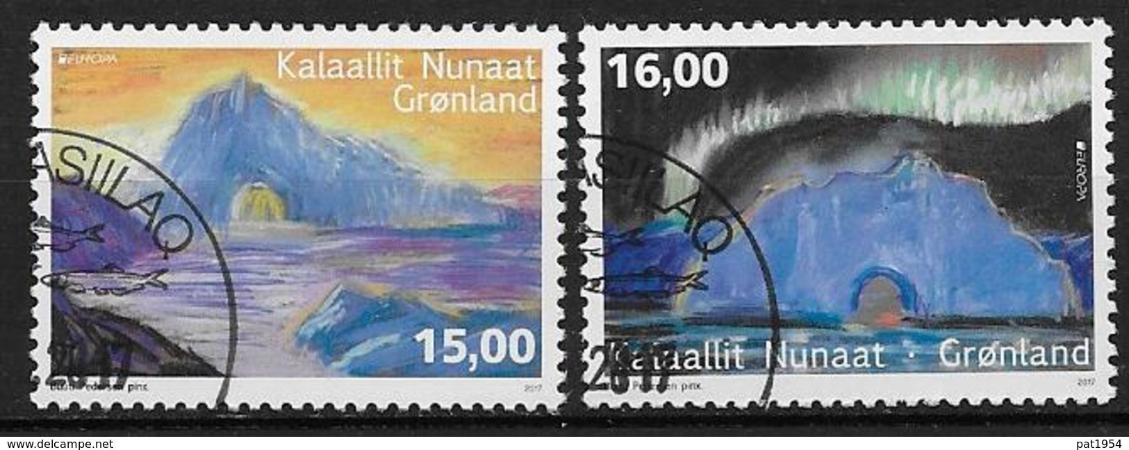 Groënland 2017, N°728/729 Oblitérés Europa Chateaux - Used Stamps
