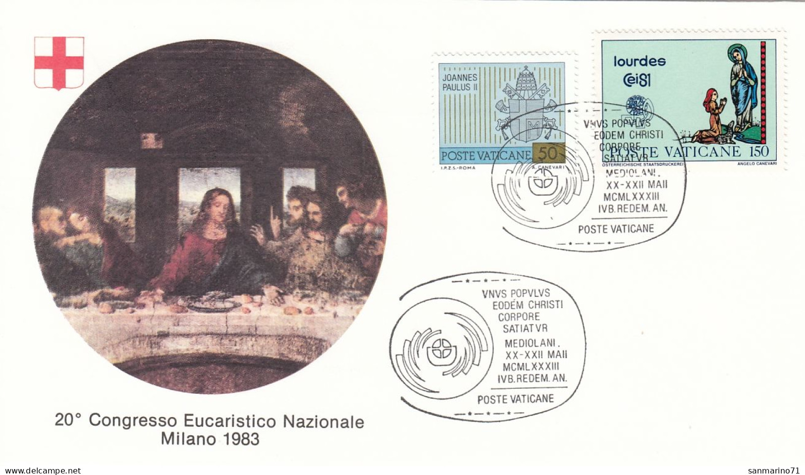 VATICAN Cover 3-13,popes Travel 1983 - Covers & Documents