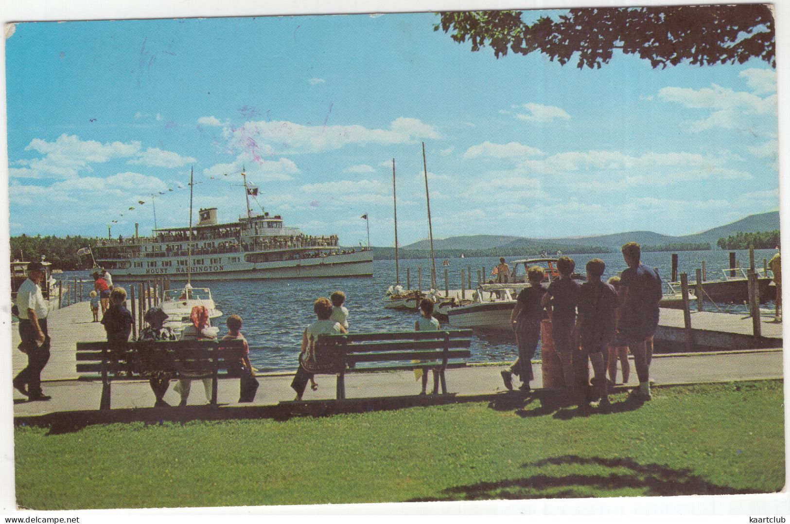 The M/V 'Mount Washington' Arriving At Wolfeboro, N.H. - (NH, USA) - 1975 -  Ferry-boat - Altri & Non Classificati