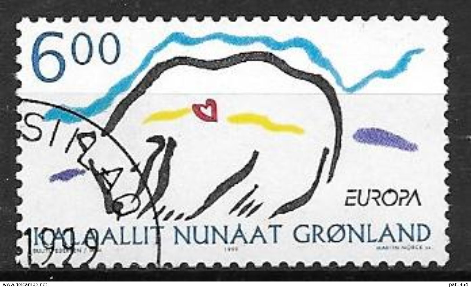 Groënland 1999, N°315 Oblitéré Europa  Réserves Et Parc Naturels. Ours Blanc - Used Stamps