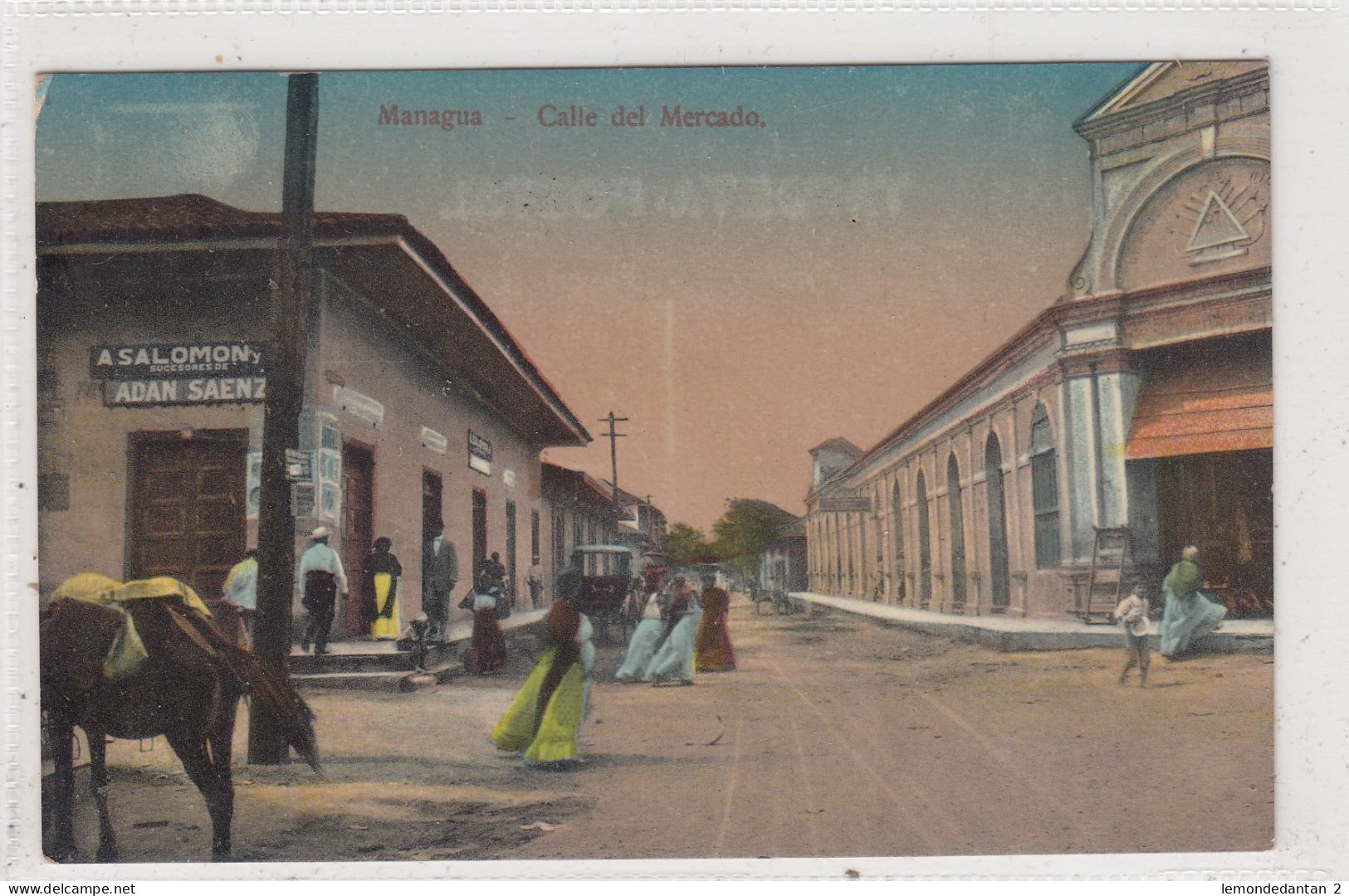 Managua. Calle Del Mercado. * - Nicaragua