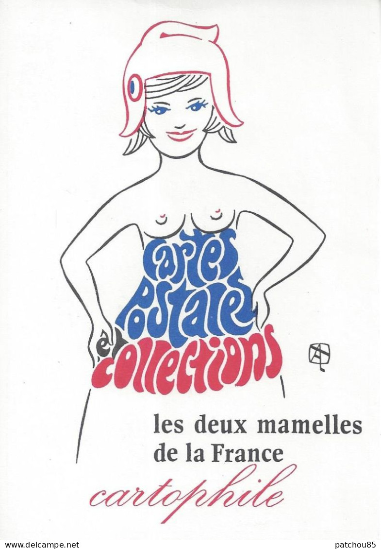 CPM  Cartes Postales De Collections Les Deux Mamelles De La France Dessin D’Albert Thinlot Mars/avril 84 - Thinlot, Albert