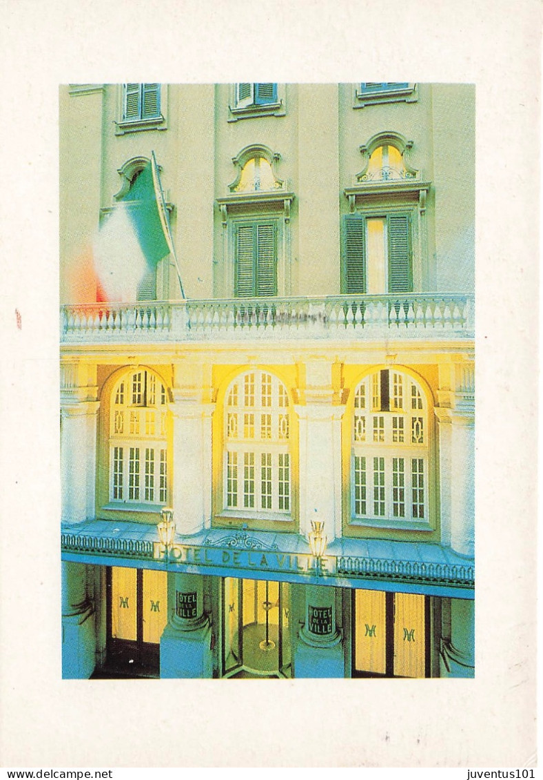 CPSM Roma-Hotel De La Ville-Inter Continental-Beau Timbre-RARE       L2556 - Cafes, Hotels & Restaurants