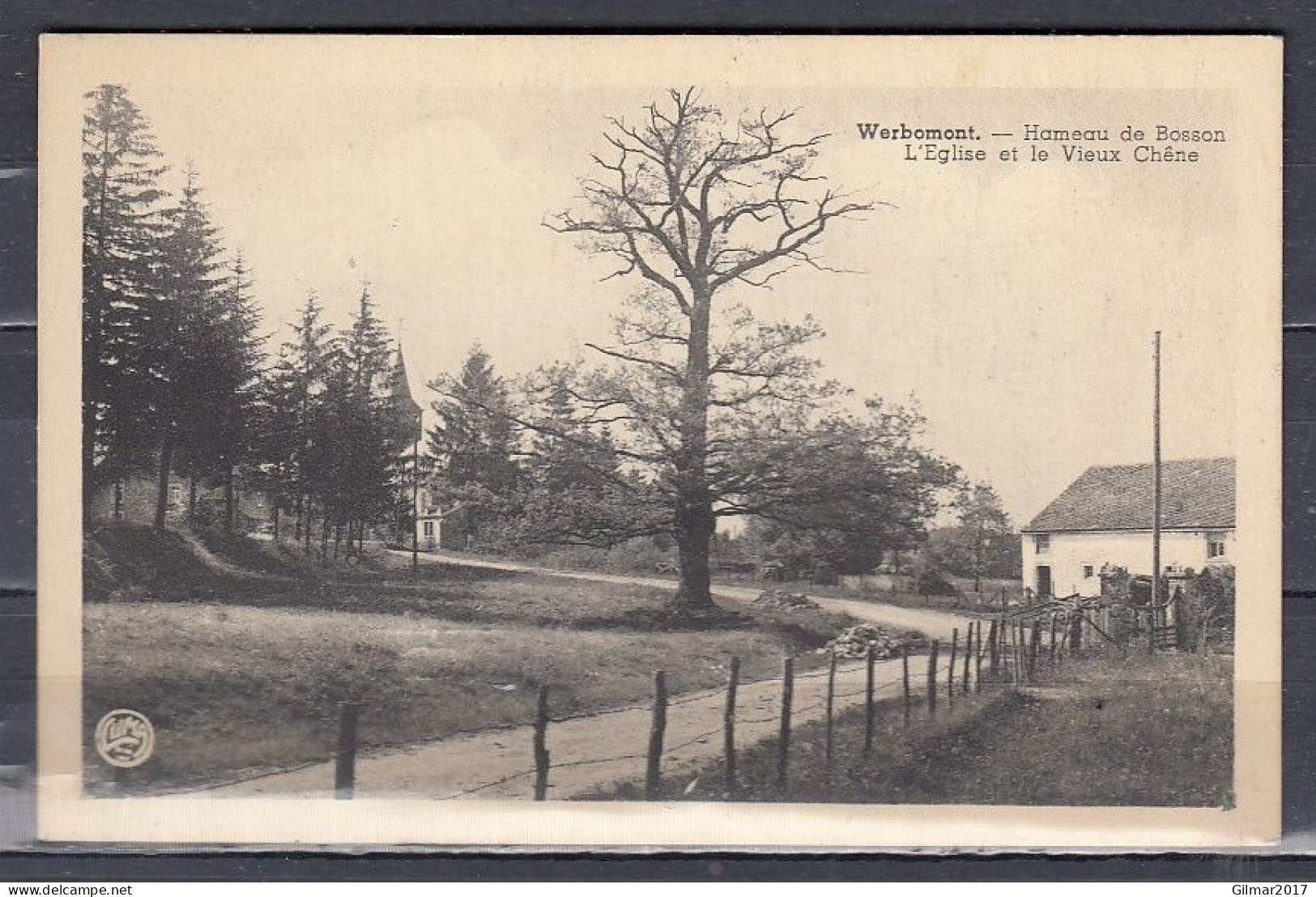 Postkaart Van Werbomont Naar Liege - 1935-1949 Kleines Staatssiegel